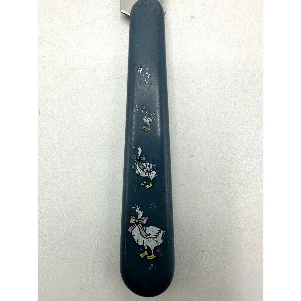Vintage Country Goose Pairing Knife Blue Handle